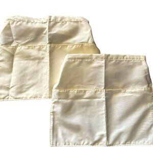 NWOT Bundle of 2 Waist Aprons 2 Large Deep Pockets Pale Yellow Server Garden New